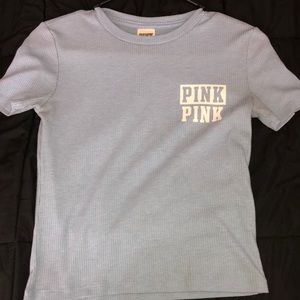 baby blue VS pink top